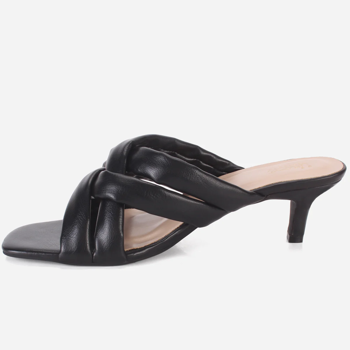 Womens "SHARALYINE" Crossover Slide In Summer Sandals - Image 3