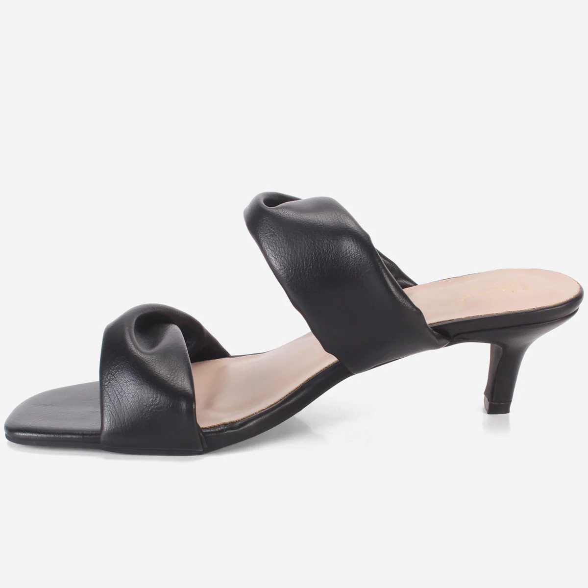 Womens "SHARITA" Dual Strap Slide In Sandals - Image 3