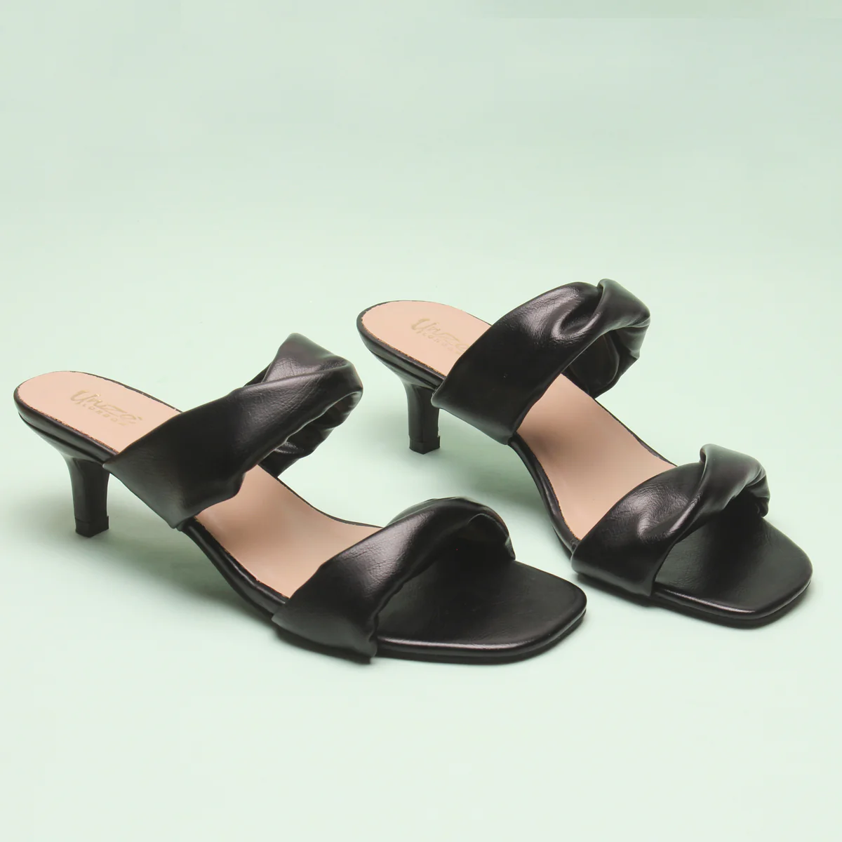 Womens "SHARITA" Dual Strap Slide In Sandals - Image 6