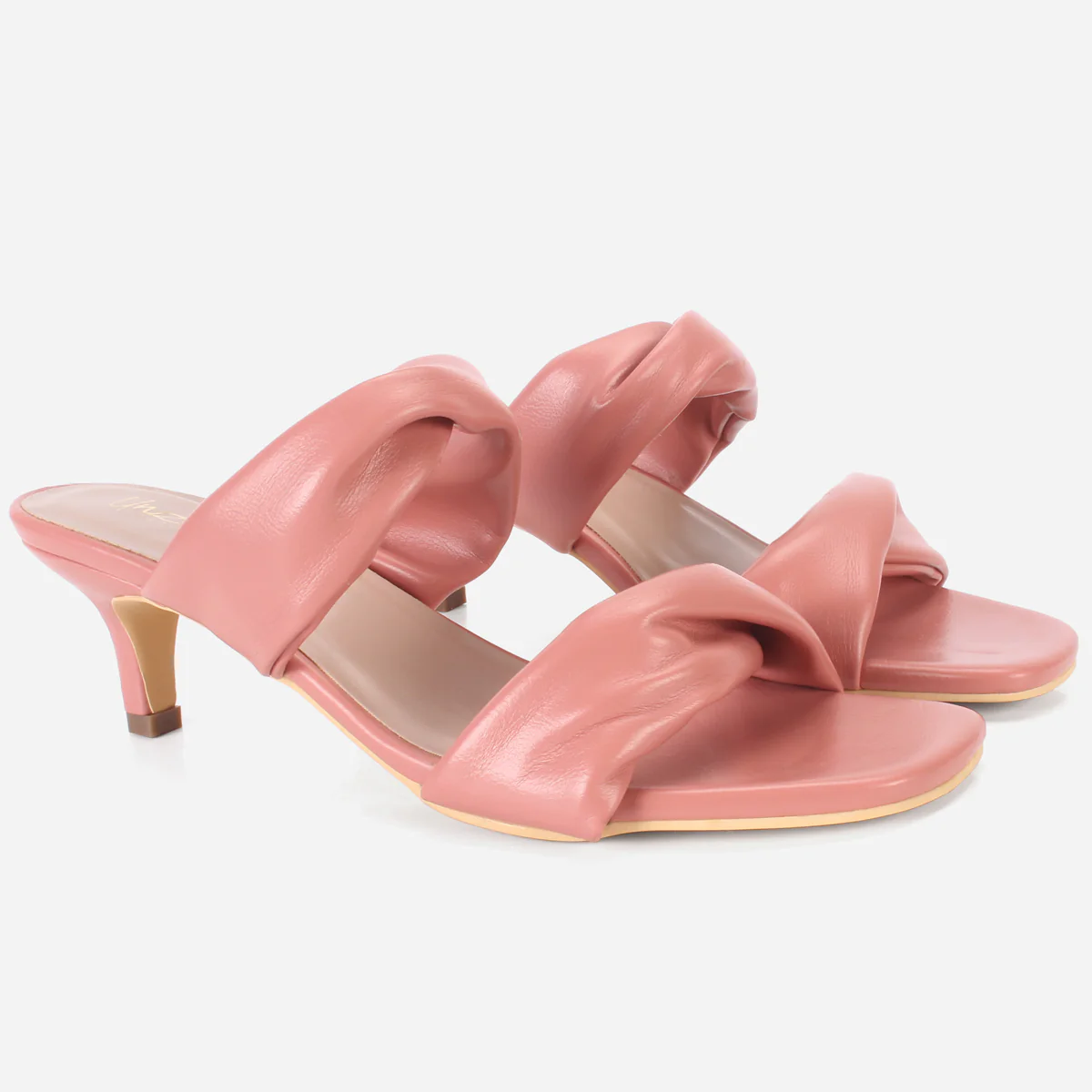 Womens "SHARITA" Dual Strap Slide In Sandals - Image 2