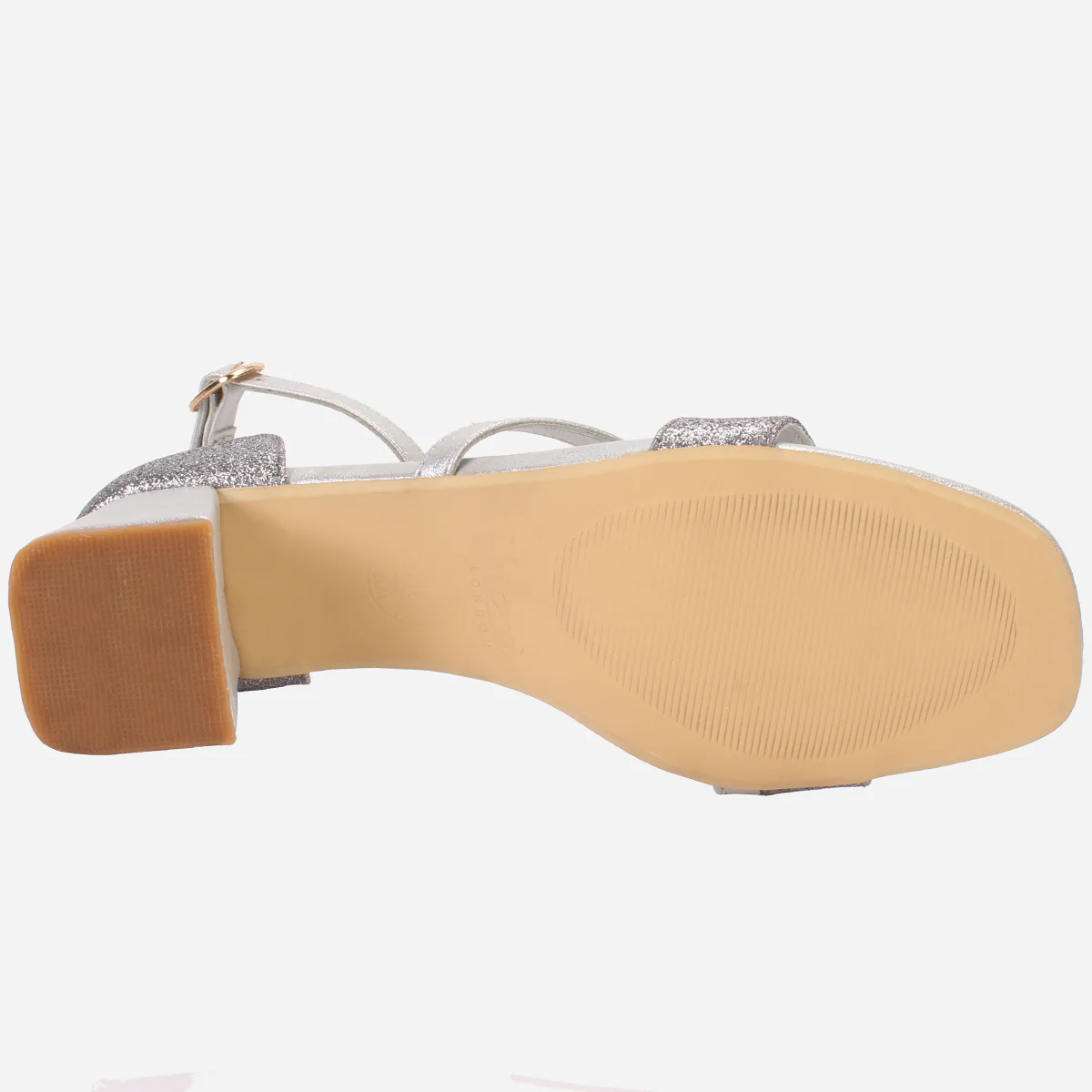 Womens "KAPUA" Shimmery Block Heel Sandals - Image 5