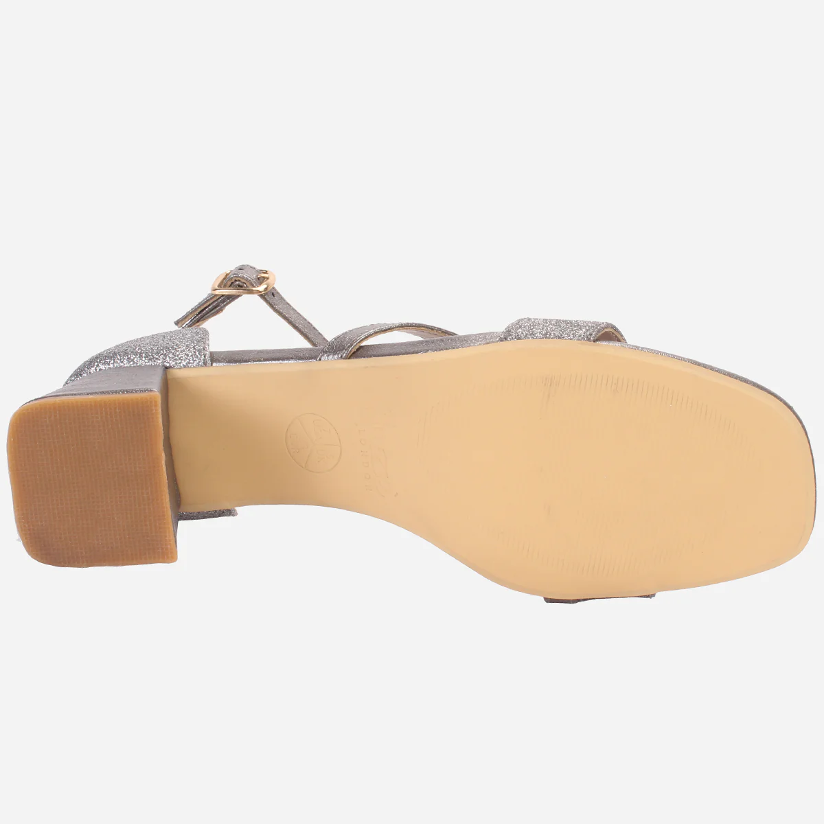 Womens "KAPUA" Shimmery Block Heel Sandals - Image 5
