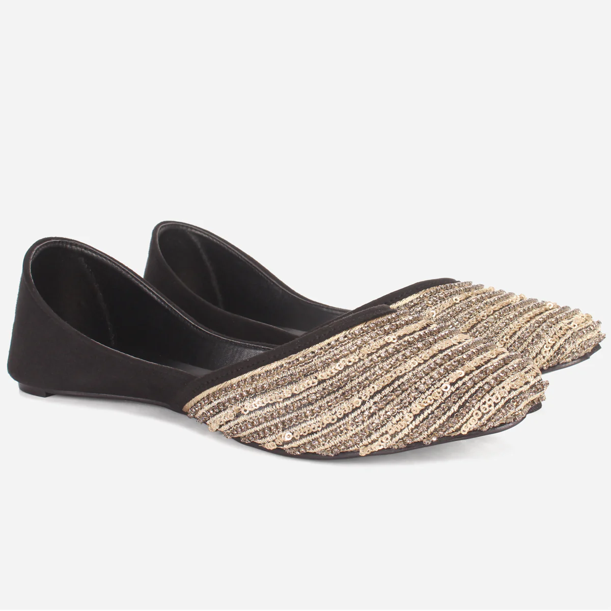 Womens "SHEIN" Embellished Net Khussa - Image 2
