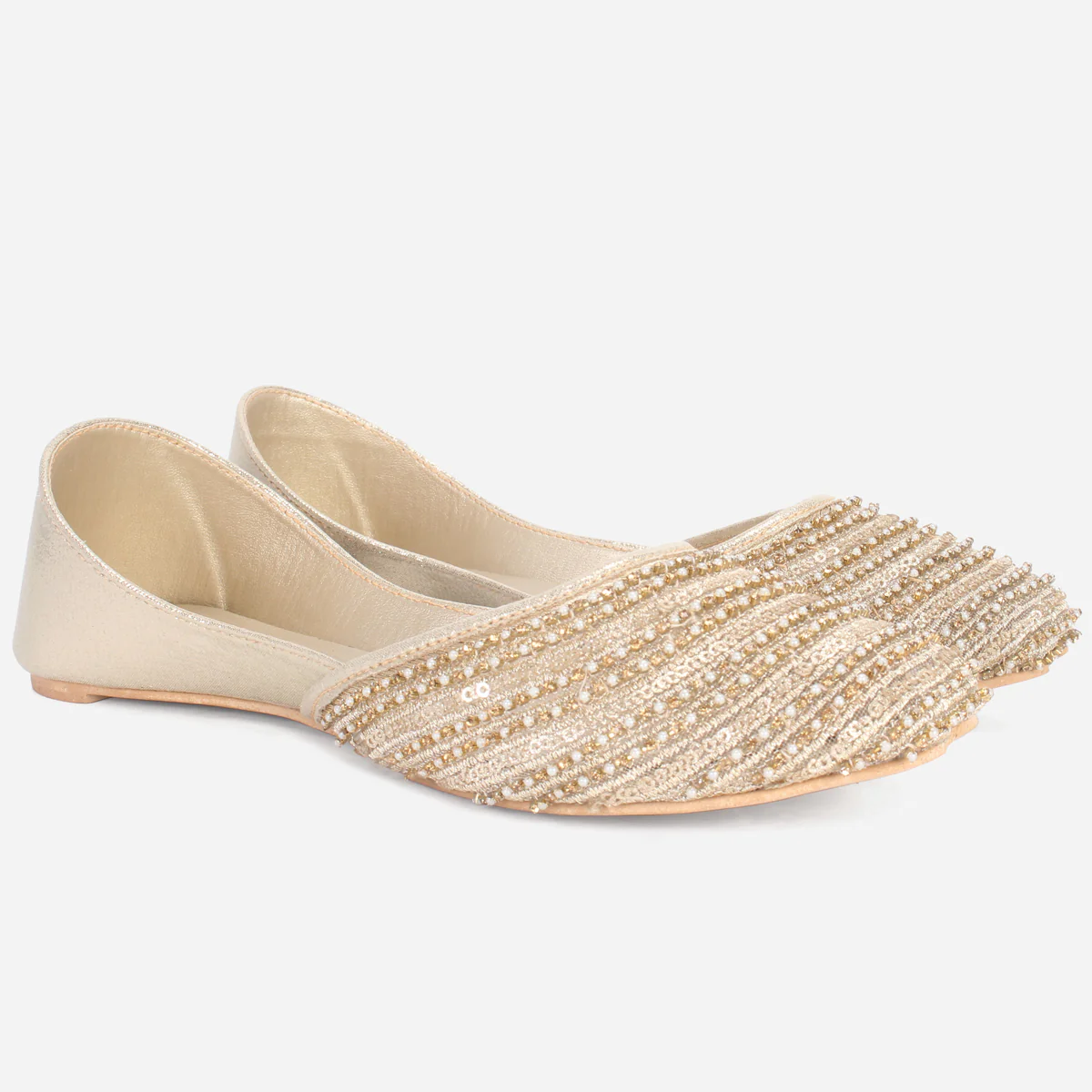 Womens "SHEIN" Embellished Net Khussa - Image 2