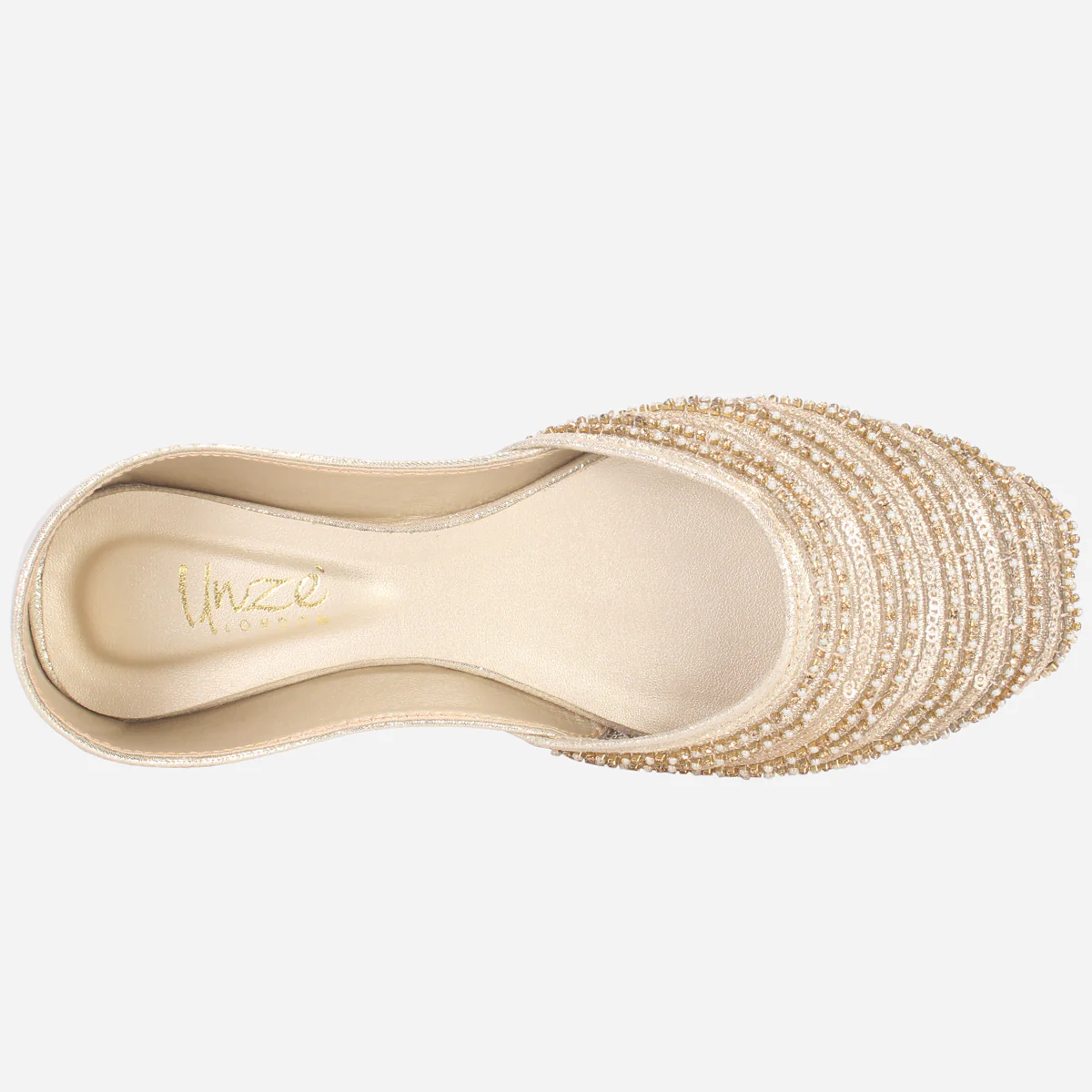 Womens "SHEIN" Embellished Net Khussa - Image 4