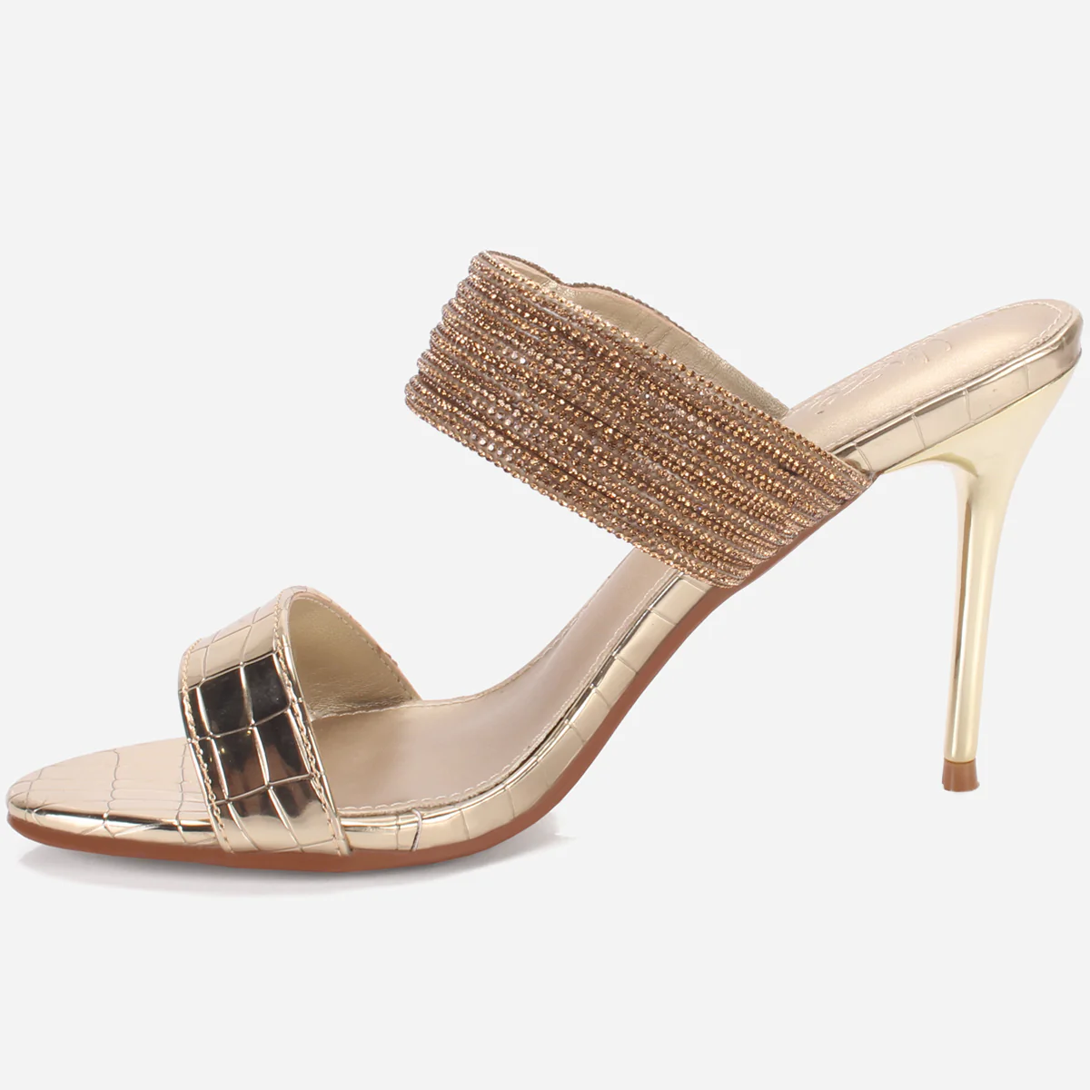 Womens "SHEMARO" Embellished Open Toe Sandals - Image 3