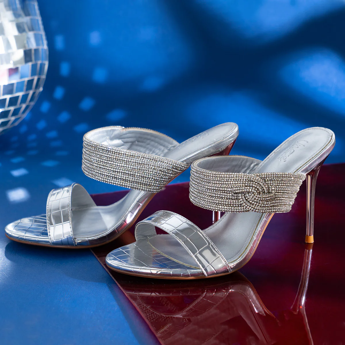 Womens "SHEMARO" Embellished Open Toe Sandals - Image 6