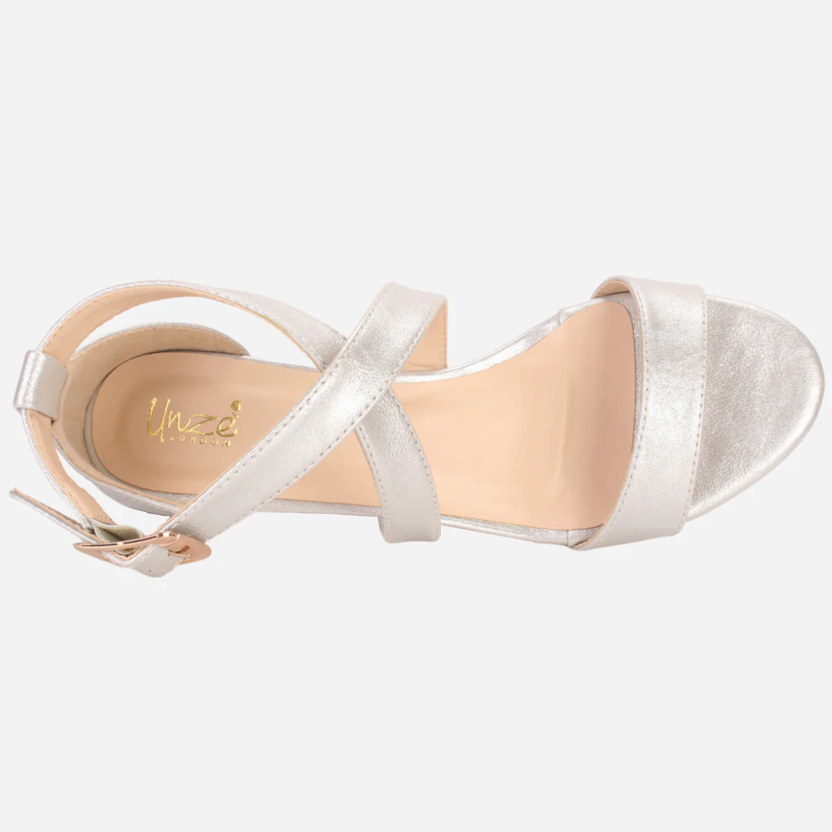 Womens "SHIETEL" Glittery Open Toe Summer Sandals - Image 4