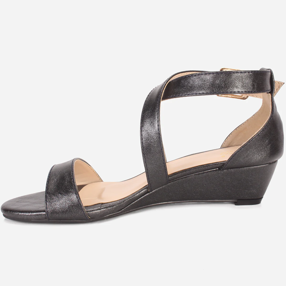 Womens "SHIETEL" Glittery Open Toe Summer Sandals - Image 3