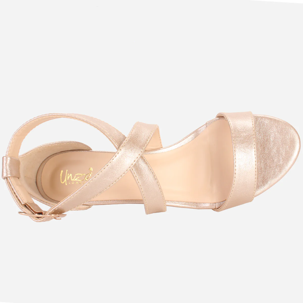Womens "SHIETEL" Glittery Open Toe Summer Sandals - Image 4