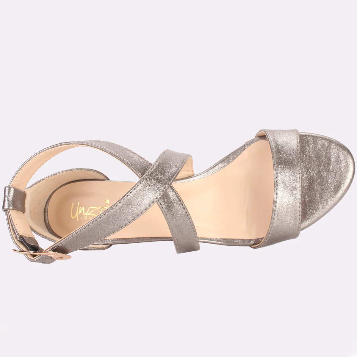 Womens "SHIETEL" Glittery Open Toe Summer Sandals - Image 4