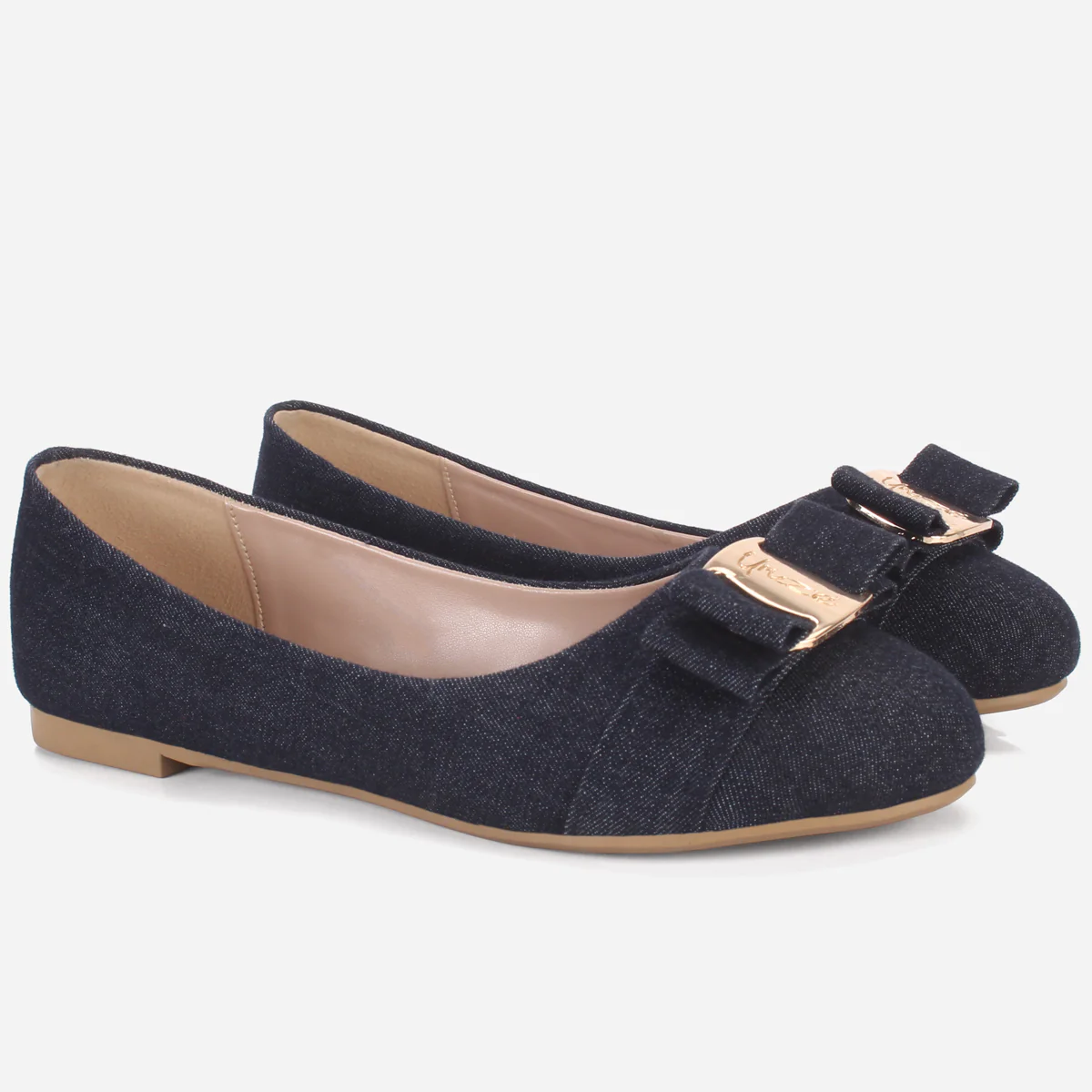 Womens "SILAS" Decorated Flat Slip-on Casual Shoes - Image 2