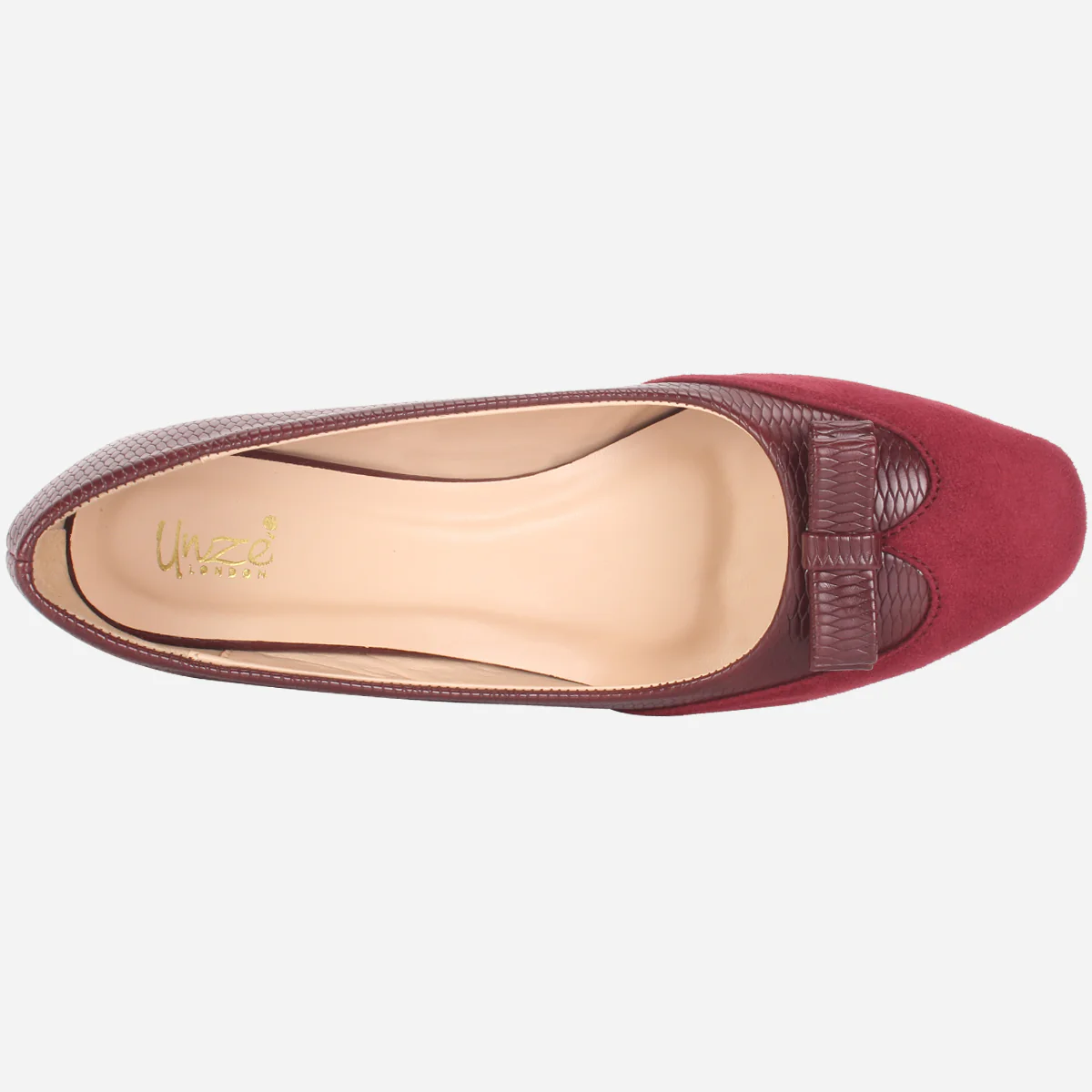 Womens "SKARLET" Round Toe Slide In Court Shoes - Image 4