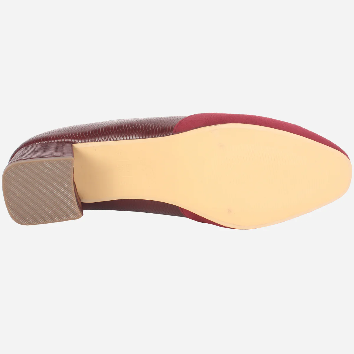 Womens "SKARLET" Round Toe Slide In Court Shoes - Image 5