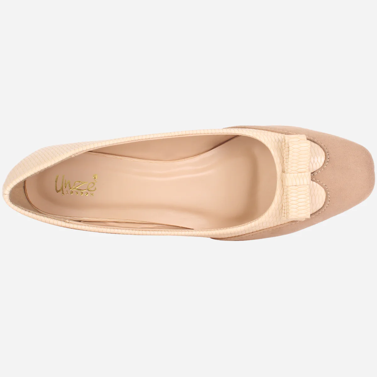 Womens "SKARLET" Round Toe Slide In Court Shoes - Image 4