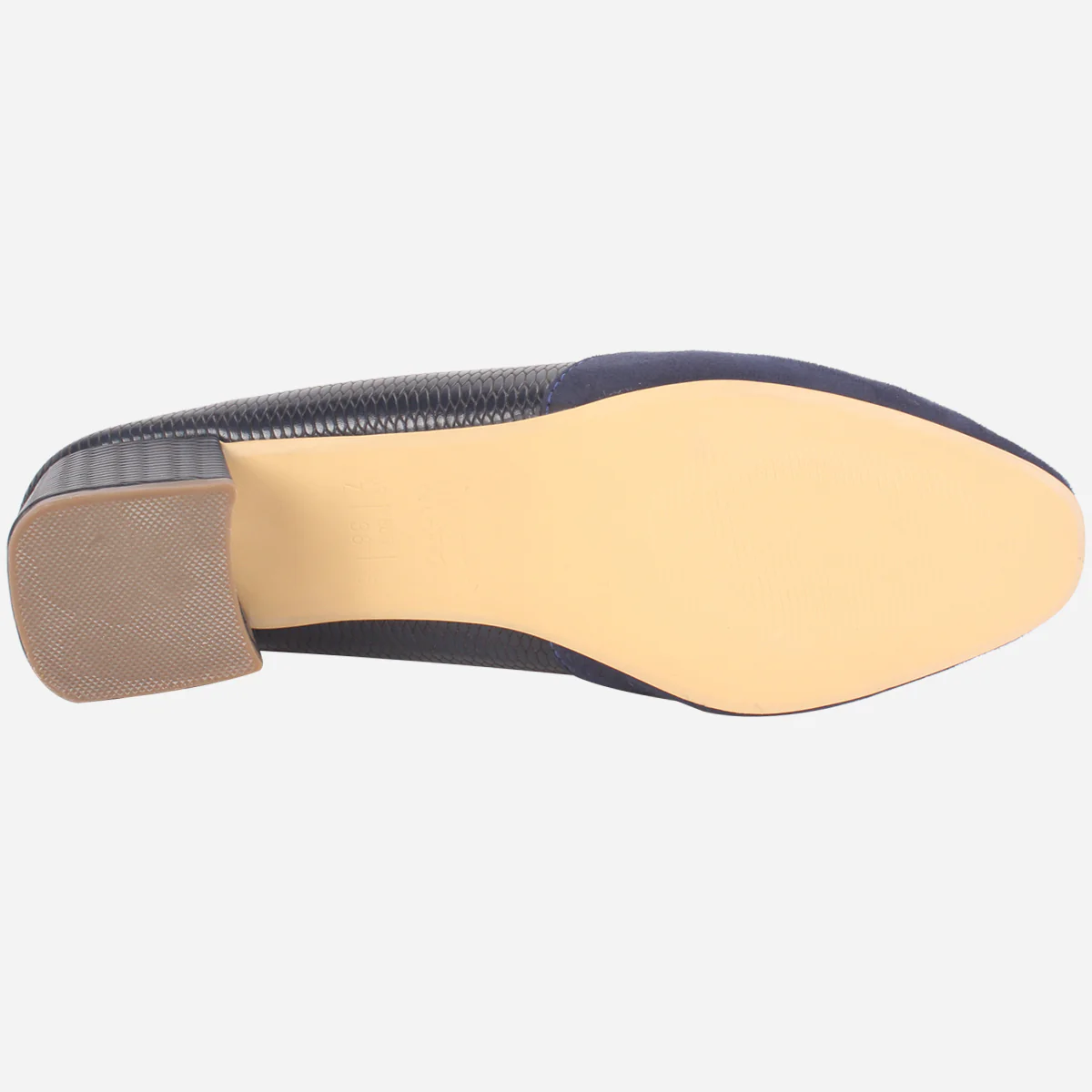 Womens "SKARLET" Round Toe Slide In Court Shoes - Image 5