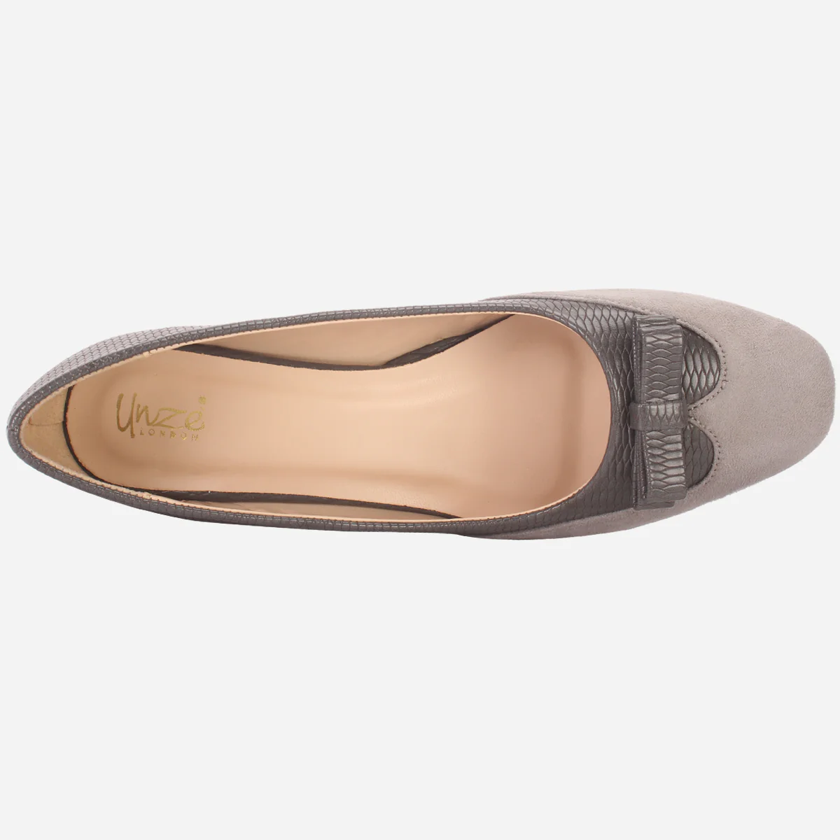 Womens "SKARLET" Round Toe Slide In Court Shoes - Image 4