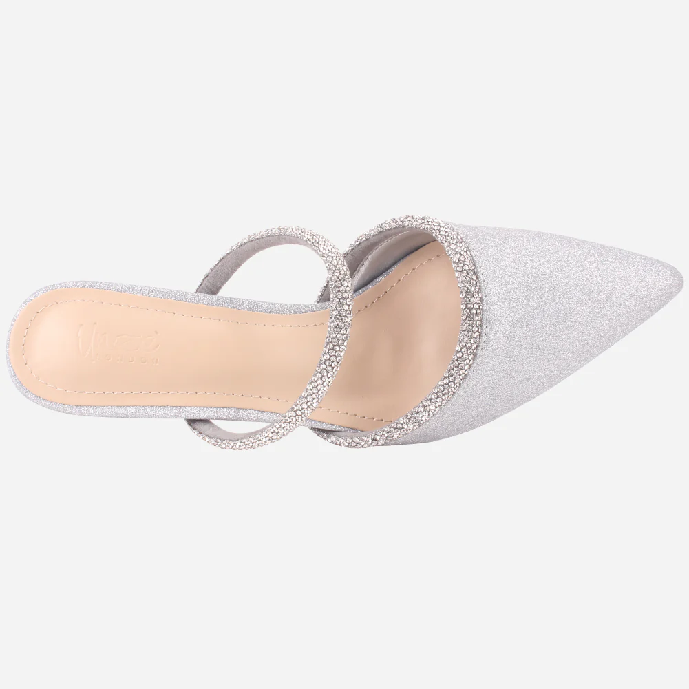 Women's "SONAB" Pointy Embellished Sandals - Image 4