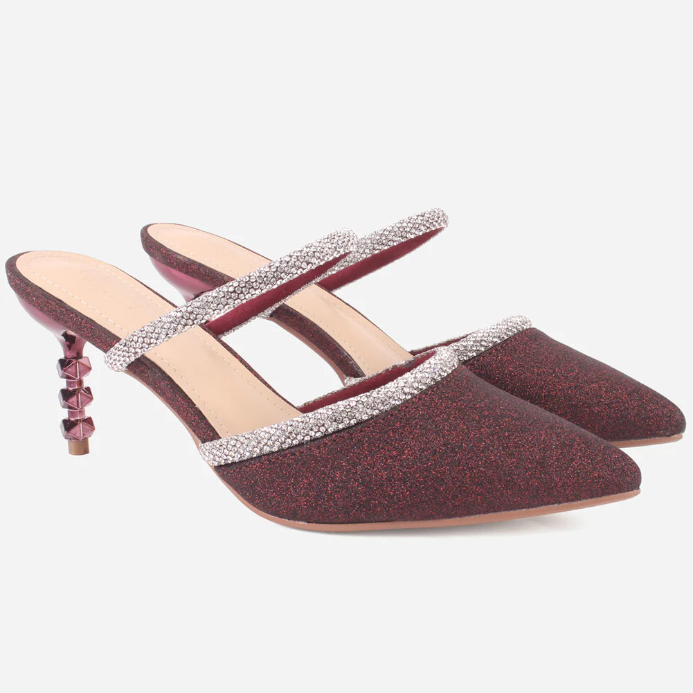 Women's "SONAB" Pointy Embellished Sandals - Image 2