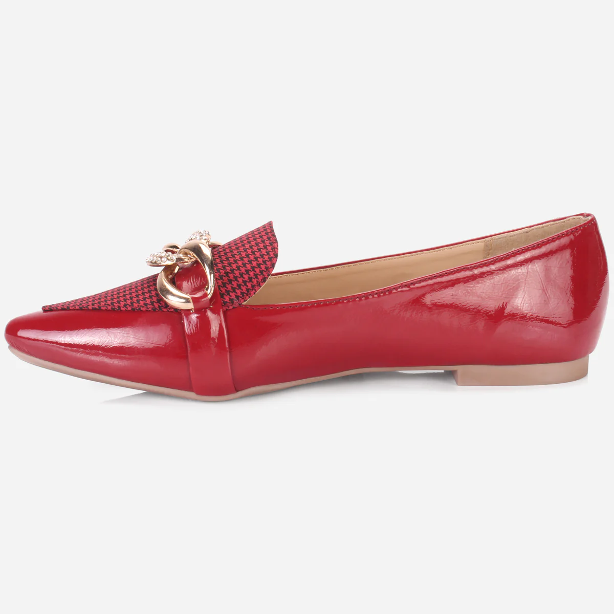 Women's "STILLA" Pointed Toe Decorated Flat Pumps - Image 3