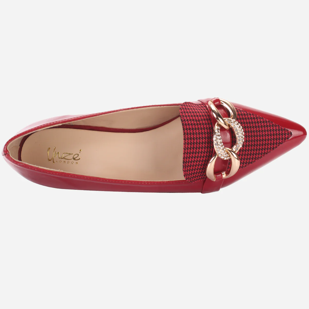 Women's "STILLA" Pointed Toe Decorated Flat Pumps - Image 4