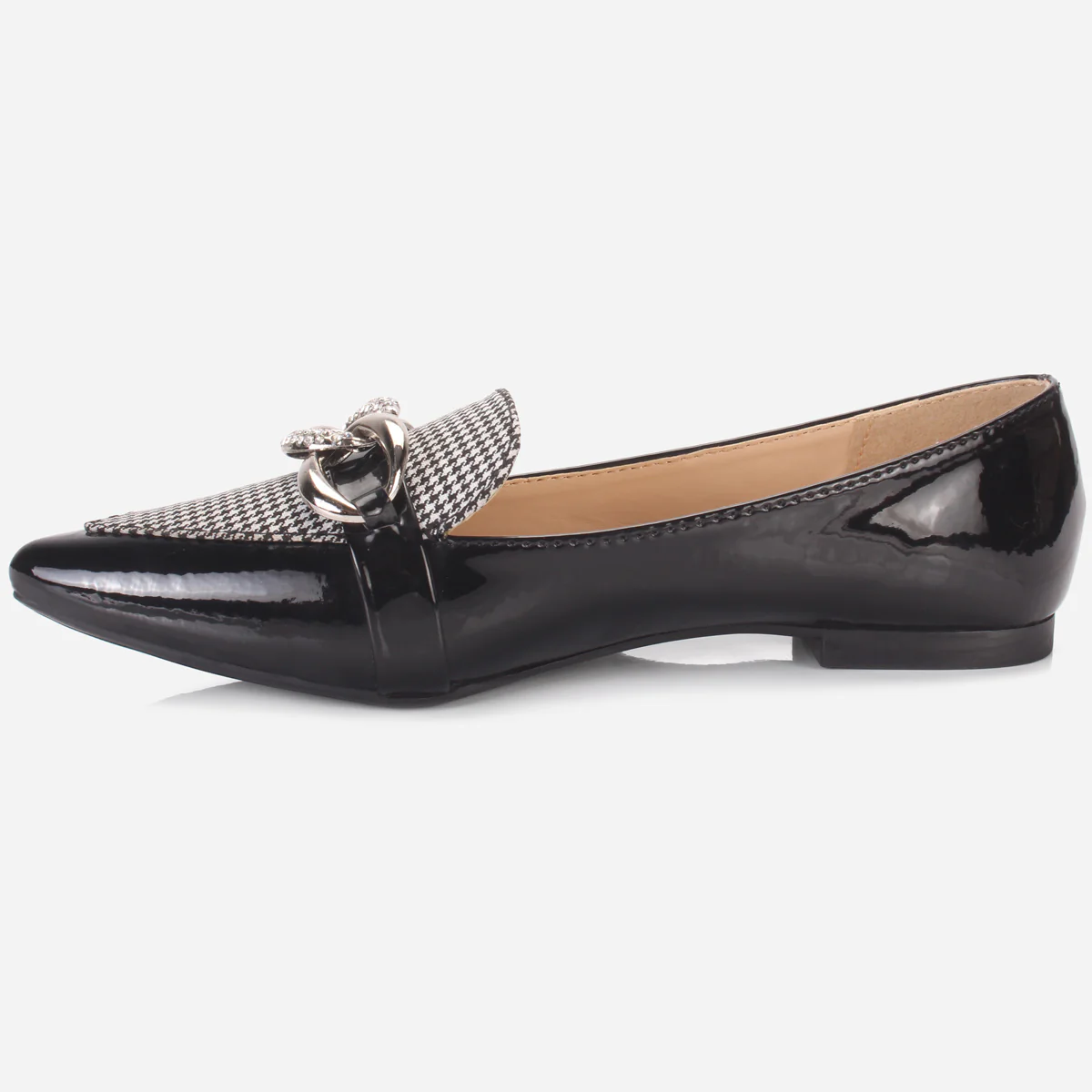 Women's "STILLA" Pointed Toe Decorated Flat Pumps - Image 3