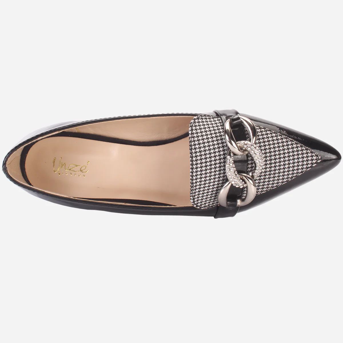 Women's "STILLA" Pointed Toe Decorated Flat Pumps - Image 4