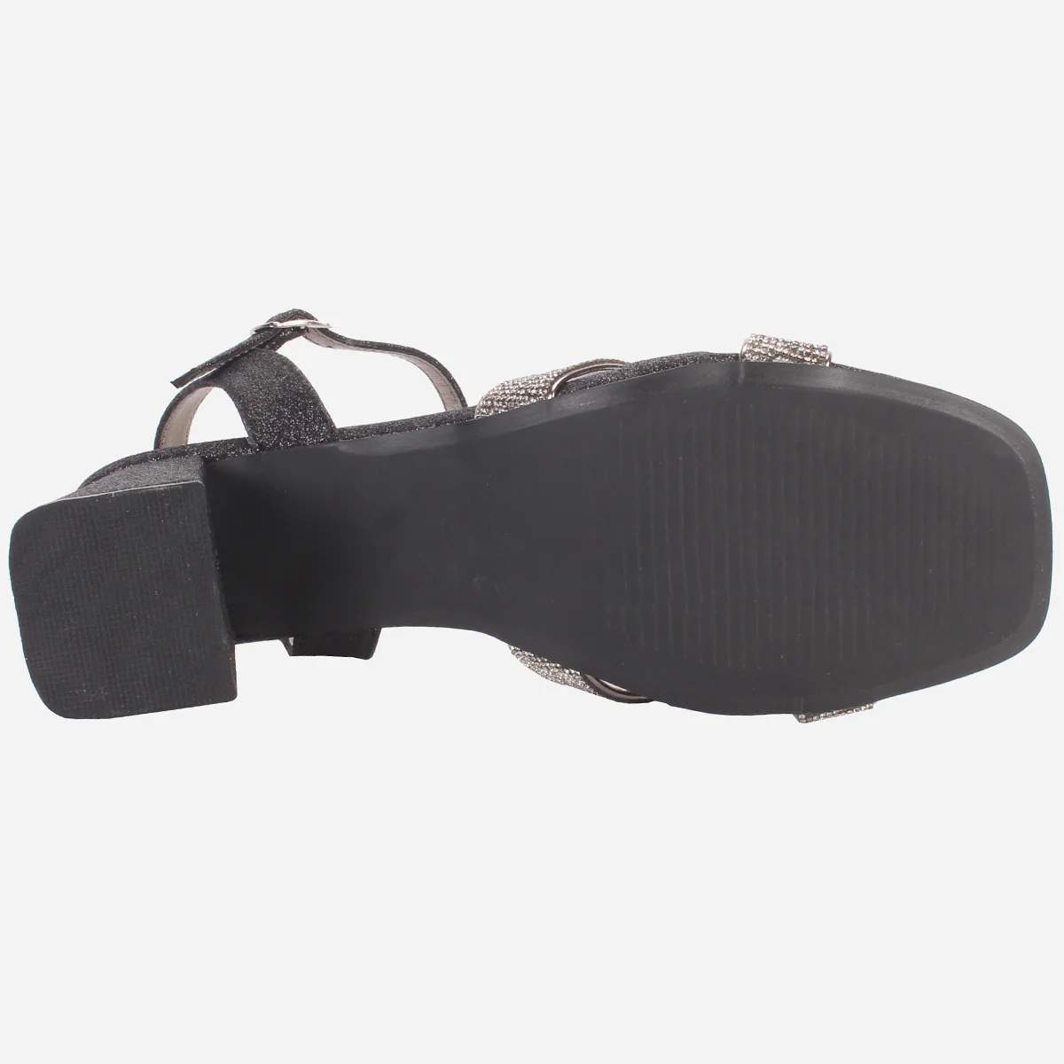 Womens "TANIT" Glittery Crossover Strap Sandals - Image 5
