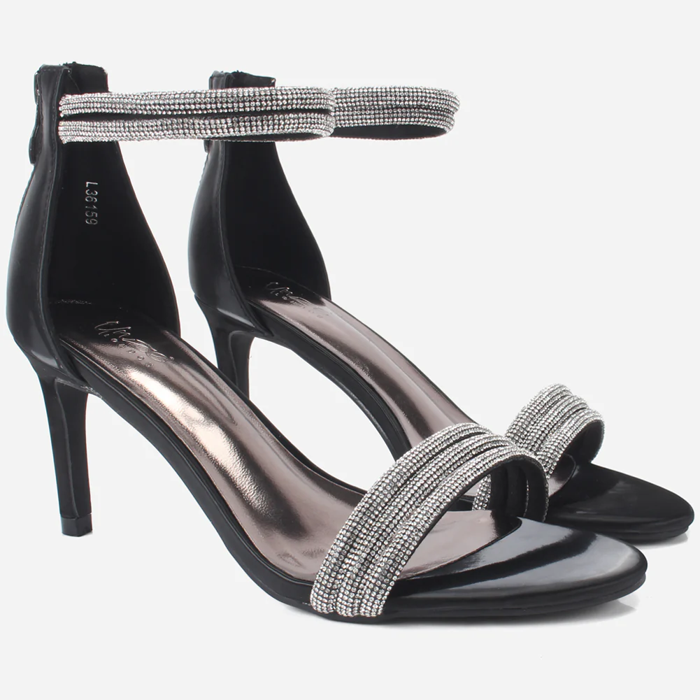 Women's "TITLY" Embellished Stiletto Evening Sandals - Image 2