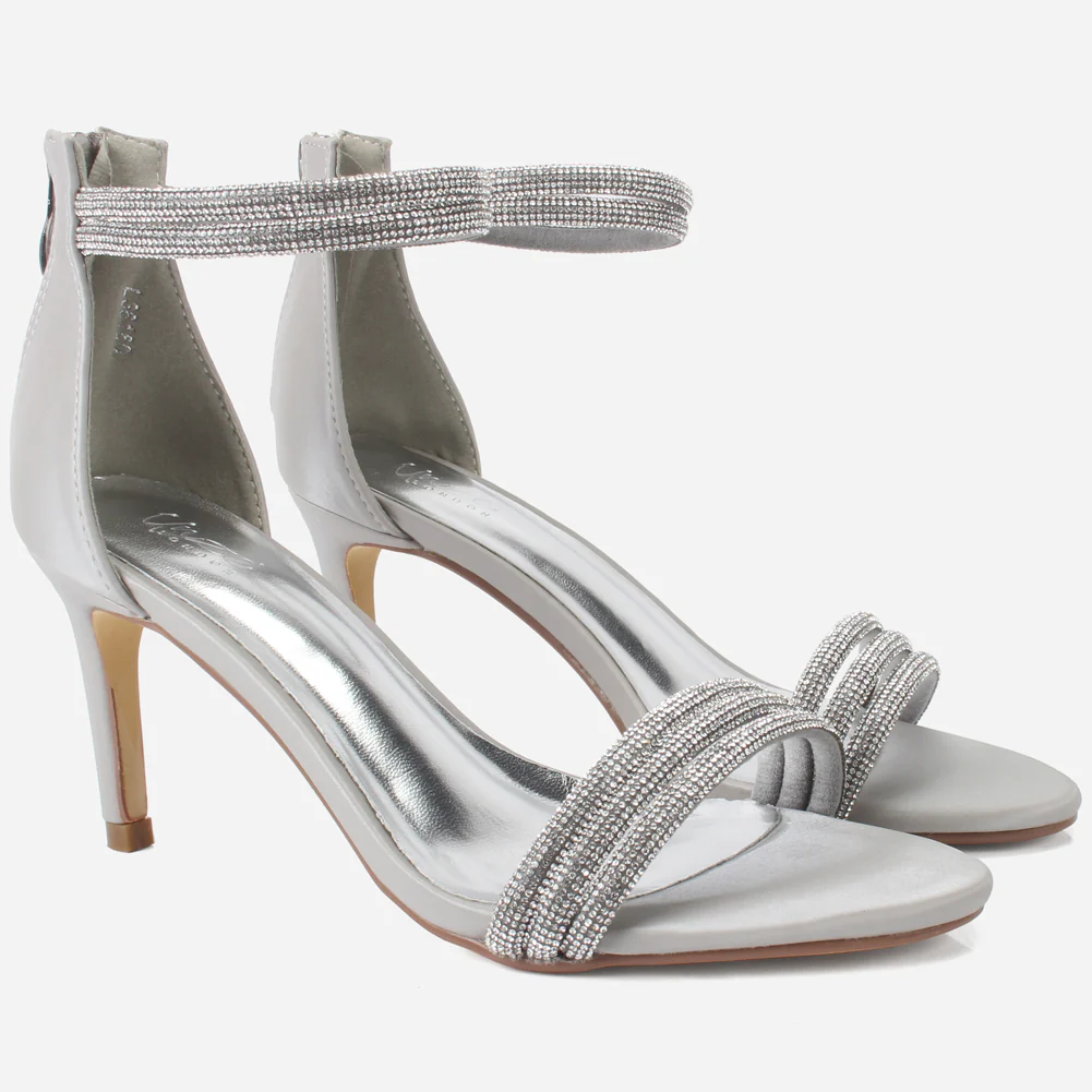 Women's "TITLY" Embellished Stiletto Evening Sandals - Image 2