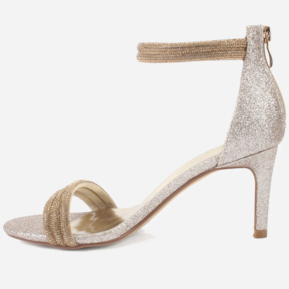 Women's "TITLY" Embellished Stiletto Evening Sandals - Image 3