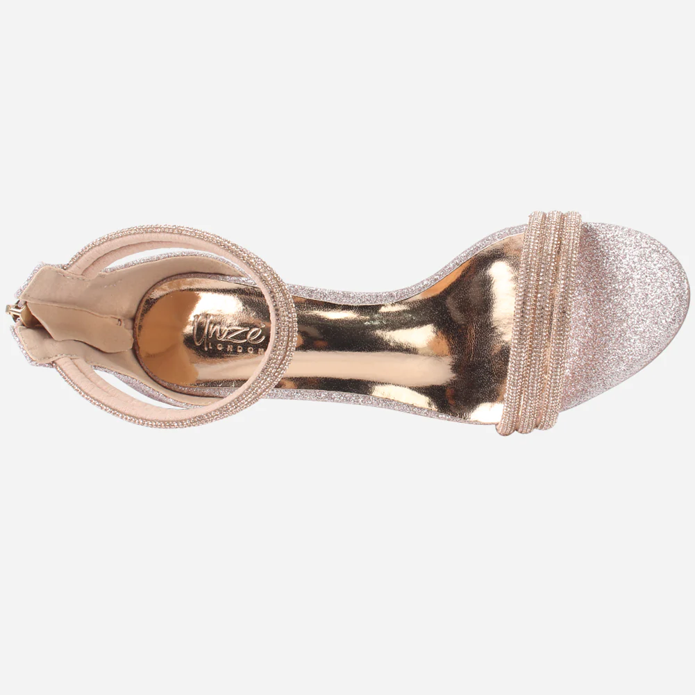 Women's "TITLY" Embellished Stiletto Evening Sandals - Image 4