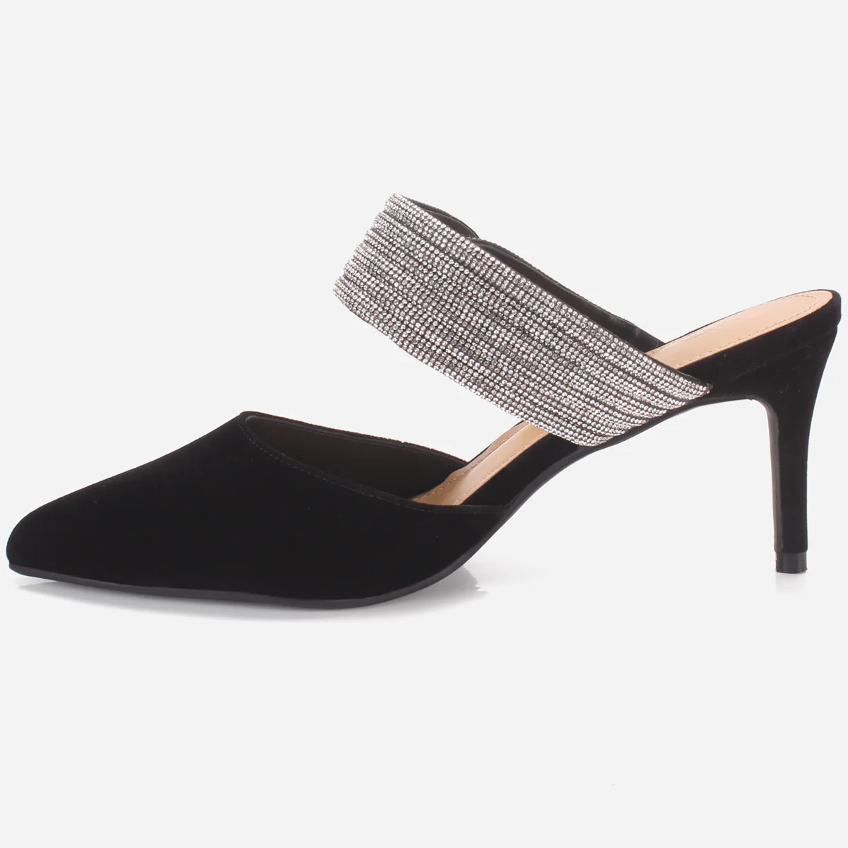 Womens "TIZANA" Pointed Tie Decorated Wedding Sandals - Image 3