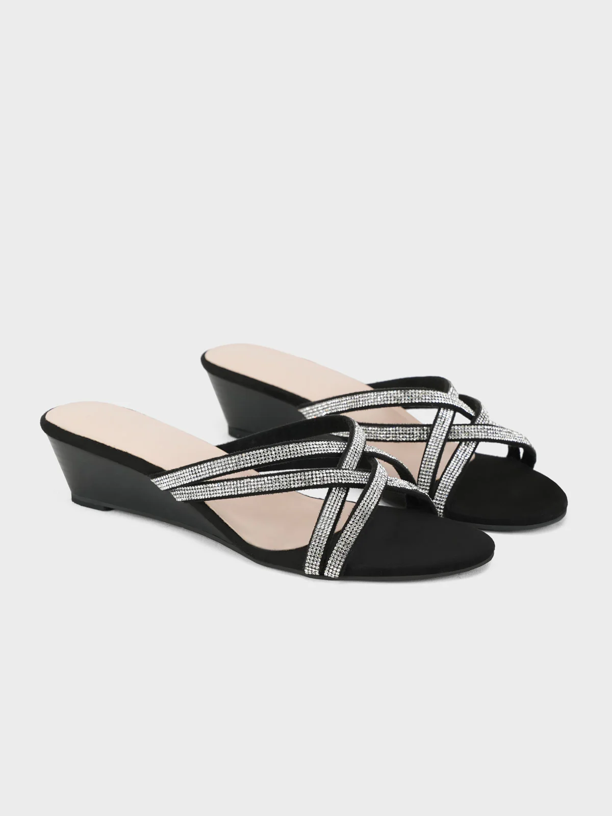Womens "TOMEDUS" Cross Over Wedge Sandals - Image 2
