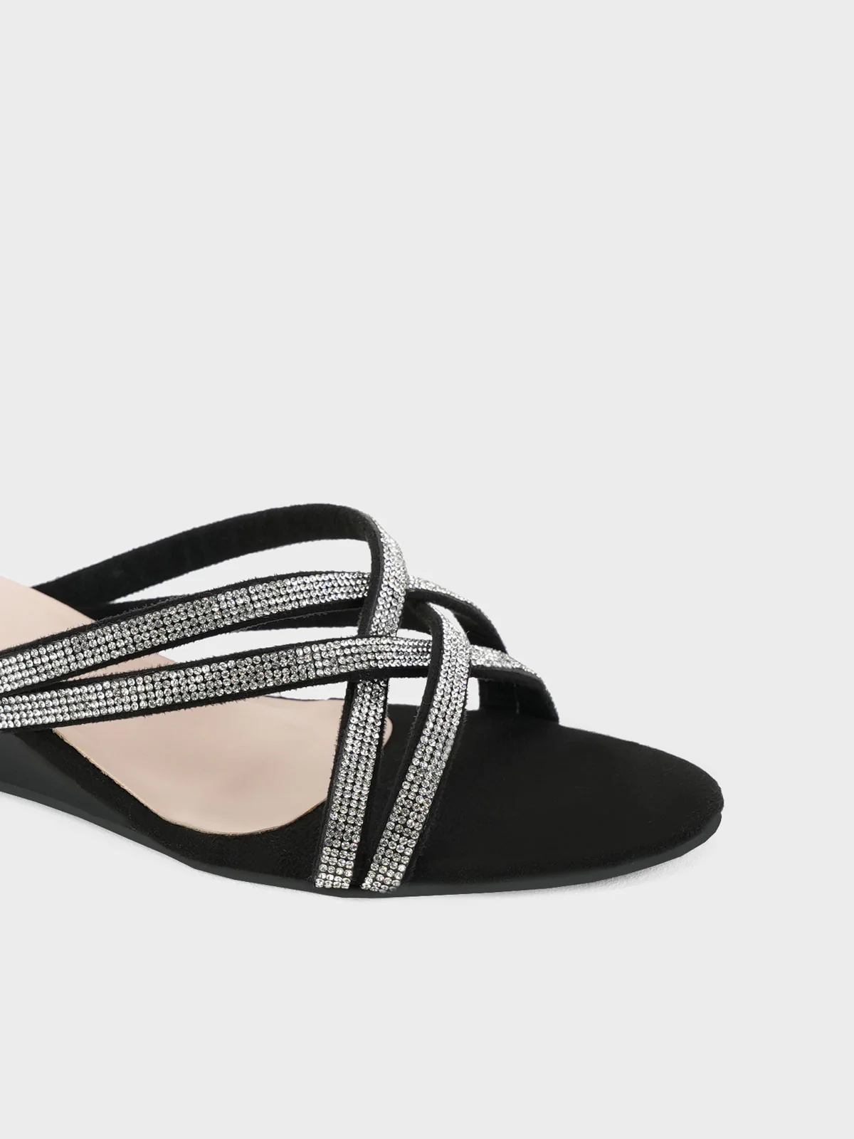 Womens "TOMEDUS" Cross Over Wedge Sandals - Image 4