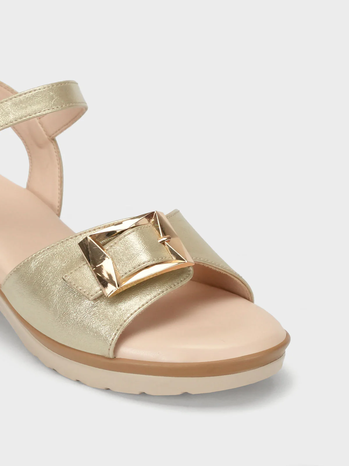 Women's "TRUONG" Shimmer Block Heel Sandals - Image 4