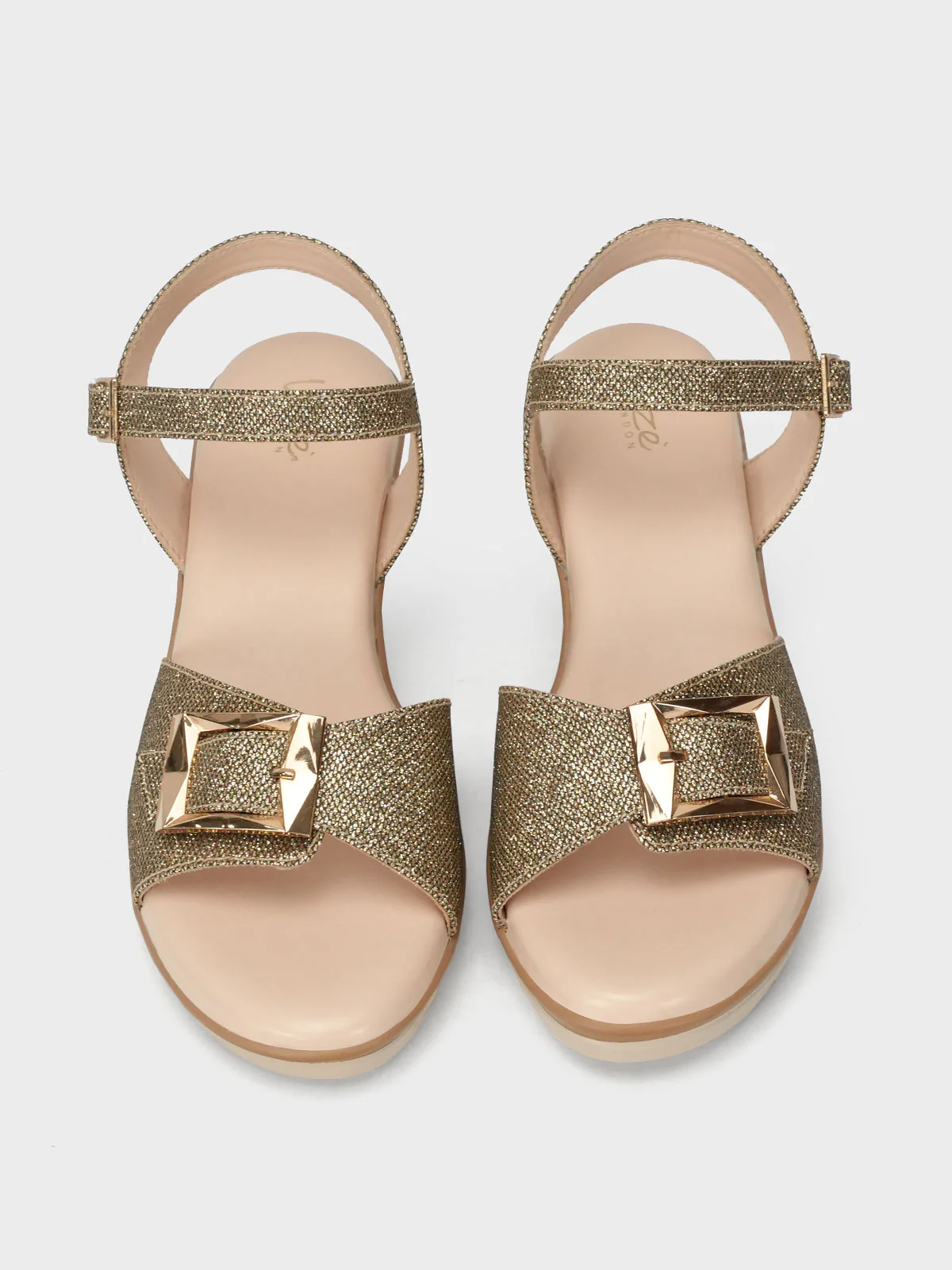 Women's "TRUONG" Shimmer Block Heel Sandals - Image 5