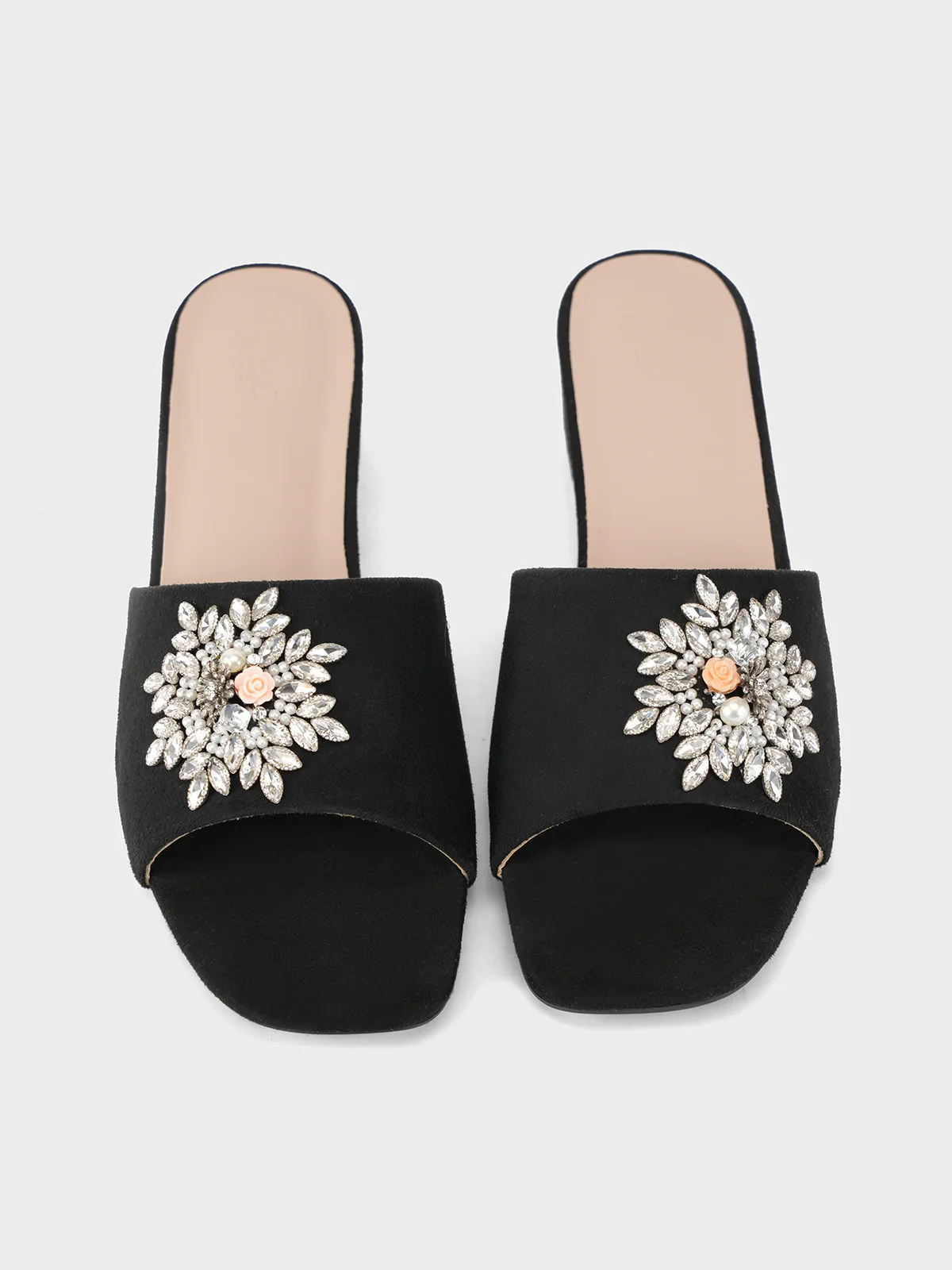 Women's "UMBRIEL" Decorated Slip On Sandals - Image 5