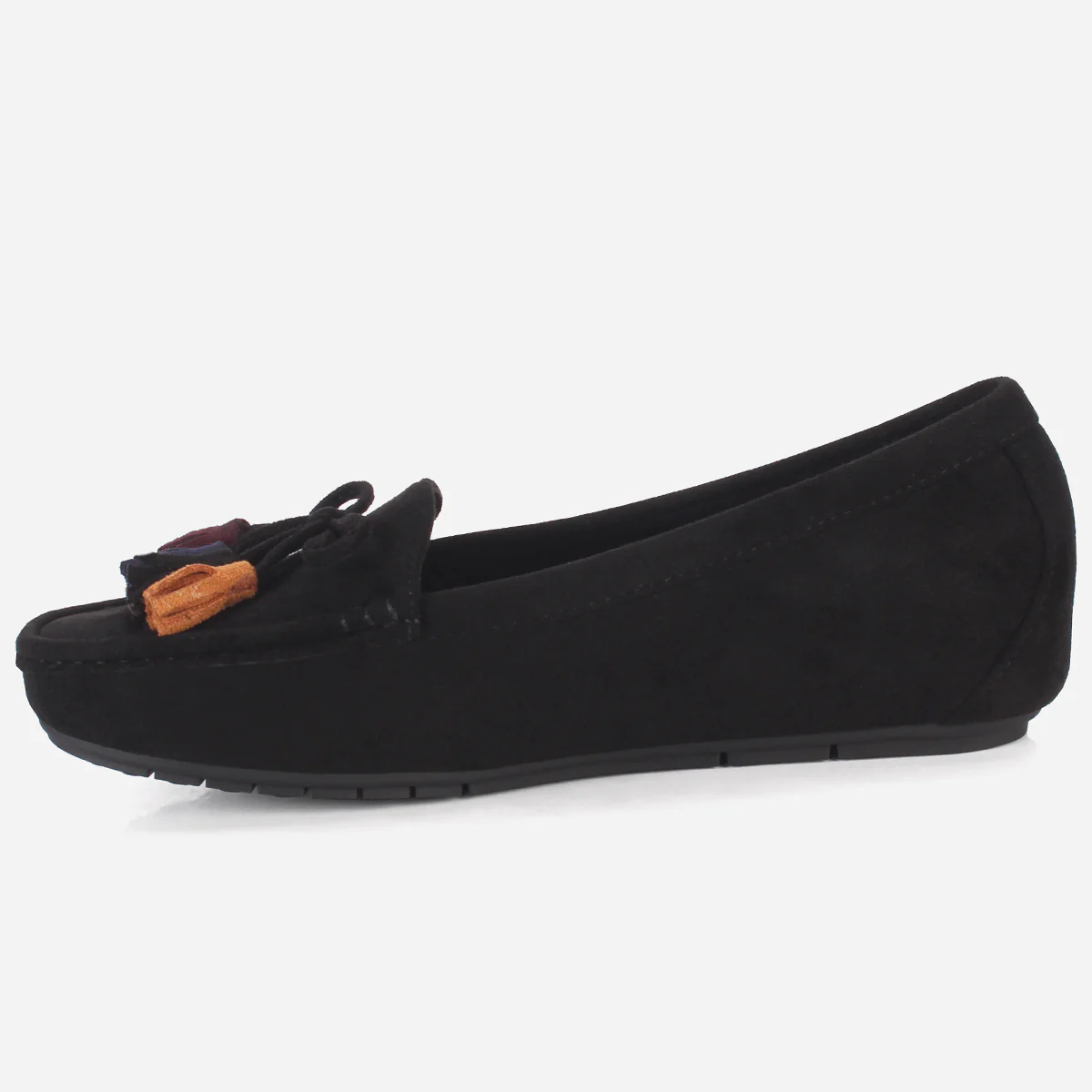 Womens "UNELI" Low Wedge Moccasins - Image 3