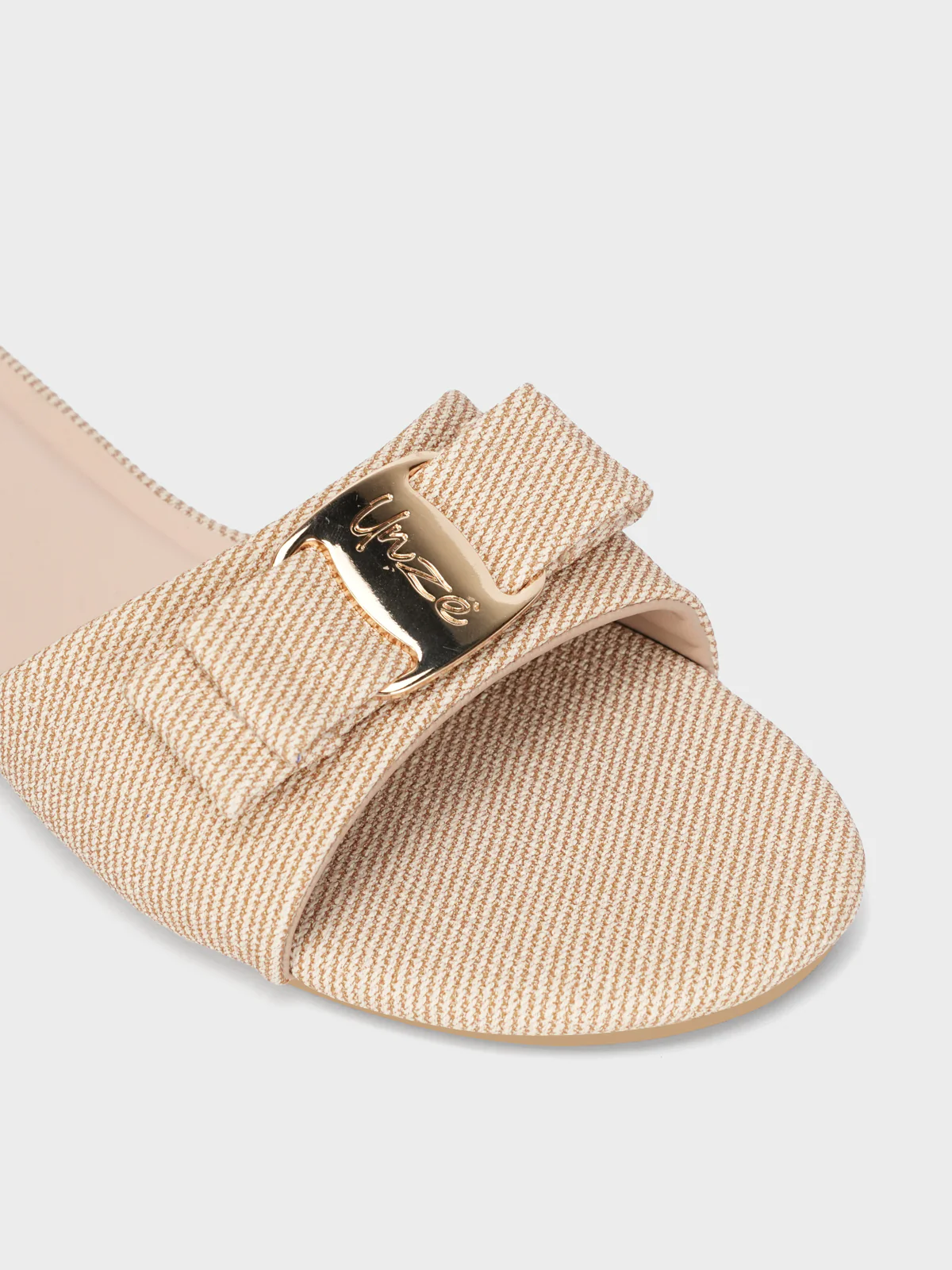 Womens "VINCENT" Decorated Summer Slippers - Image 4