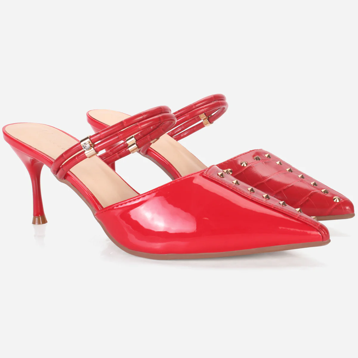 Women's "WAVERLY" Stud Detailing Evening Sandals - Image 2