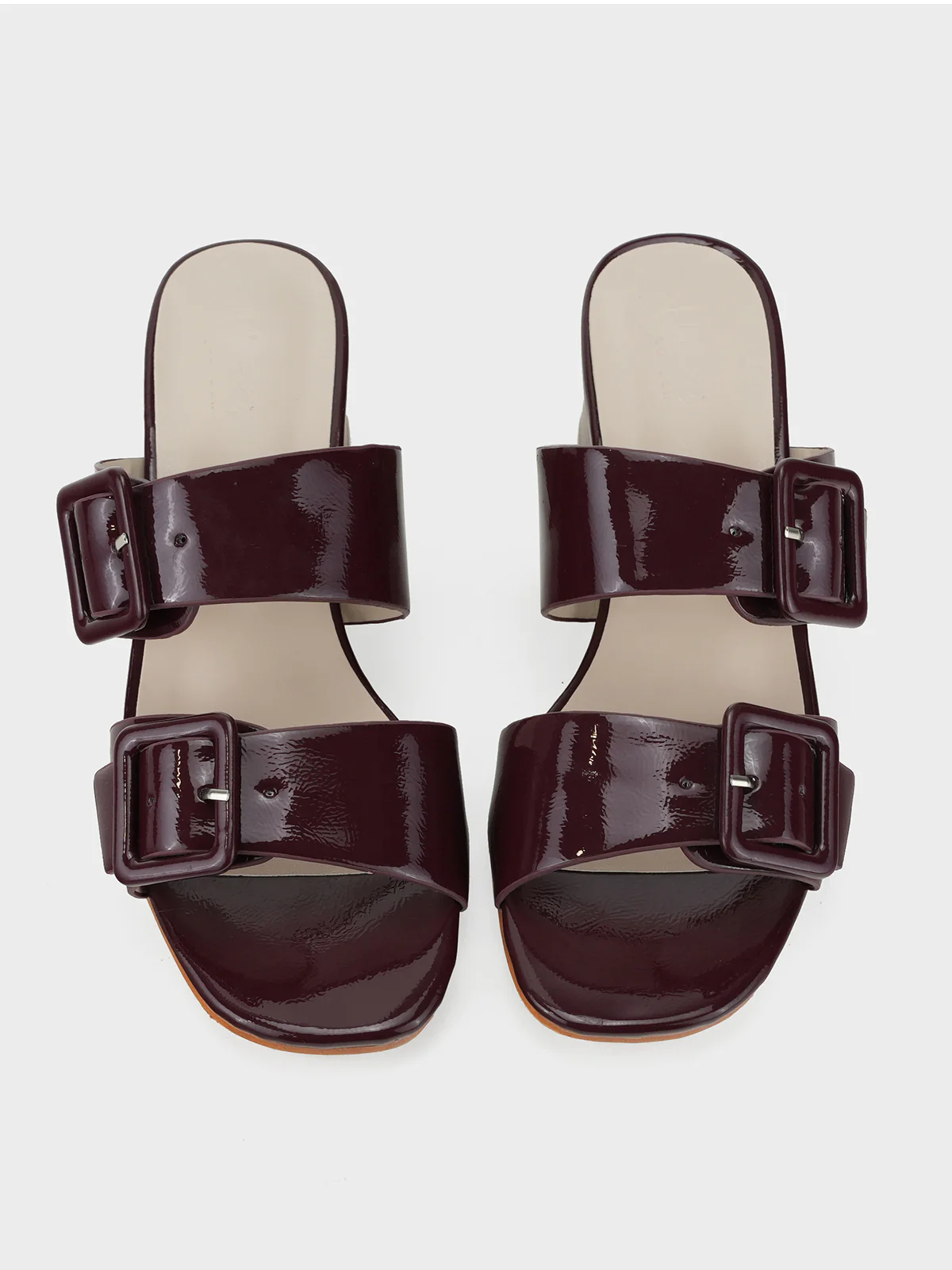 Womens "YINSHI" Adorned Block Sandals - Image 6