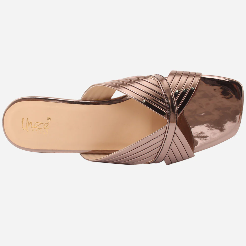 Womens "ZEEQ" Stripy Everyday Slip-ons Shoes - Image 4