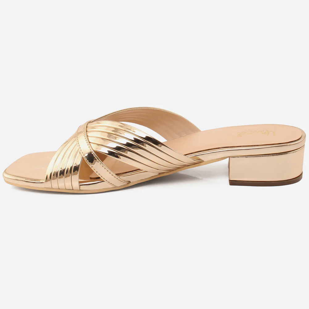 Womens "ZEEQ" Stripy Everyday Slip-ons Shoes - Image 3