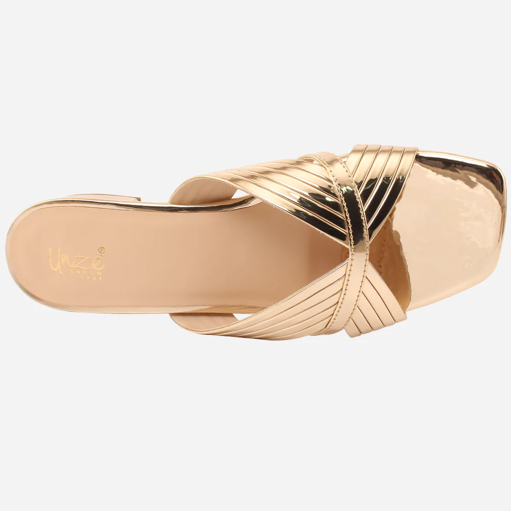 Womens "ZEEQ" Stripy Everyday Slip-ons Shoes - Image 4