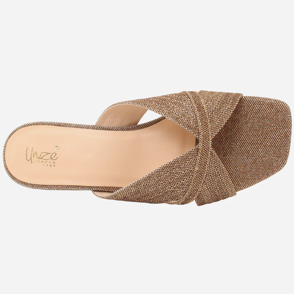 Womens "ZEEQ" Stripy Everyday Slip-ons Shoes - Image 4