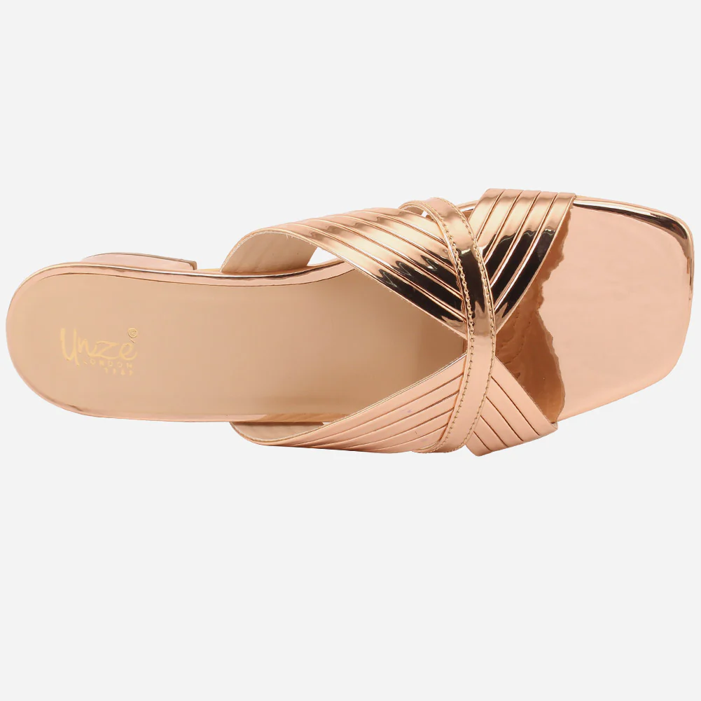 Womens "ZEEQ" Stripy Everyday Slip-ons Shoes - Image 4
