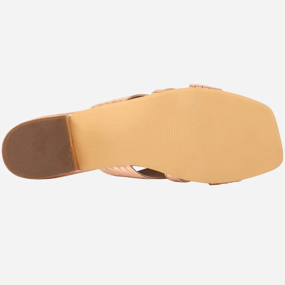 Womens "ZEEQ" Stripy Everyday Slip-ons Shoes - Image 5