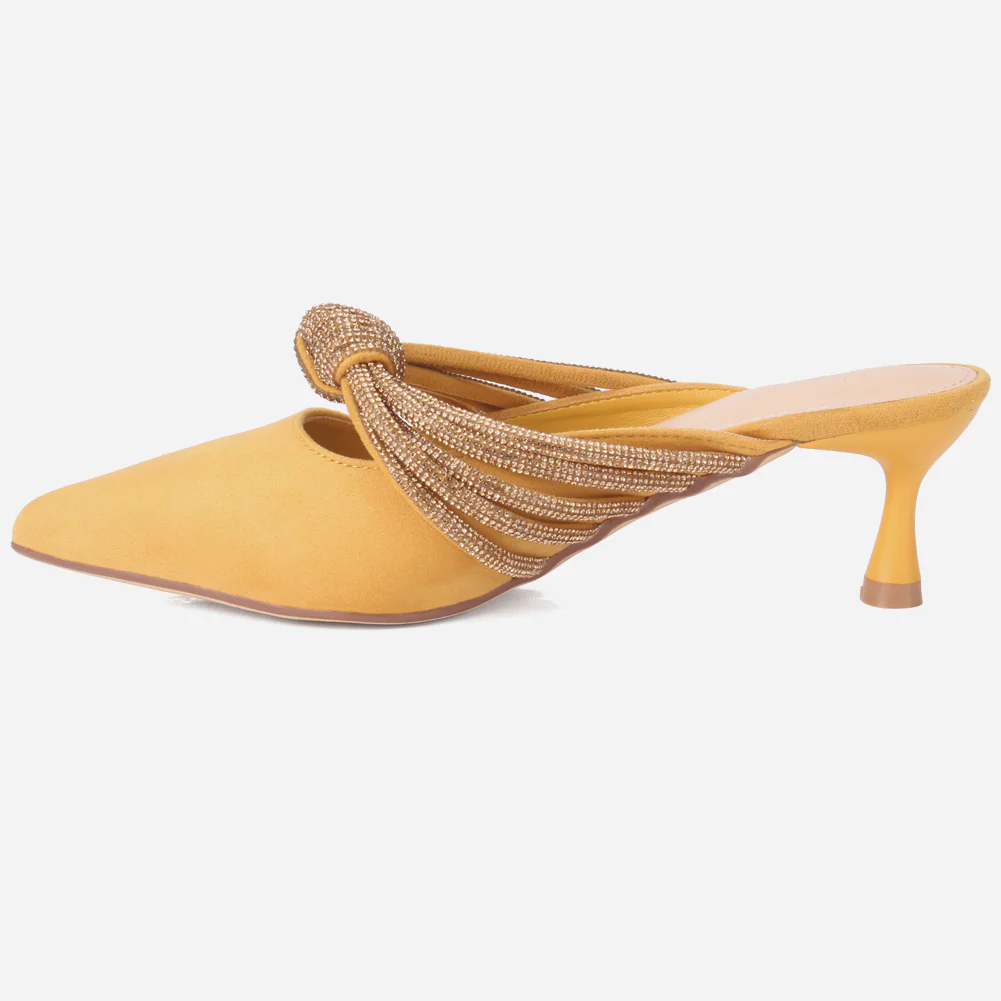 Women's "ZITA" Pointed Slide In Sandals - Image 3