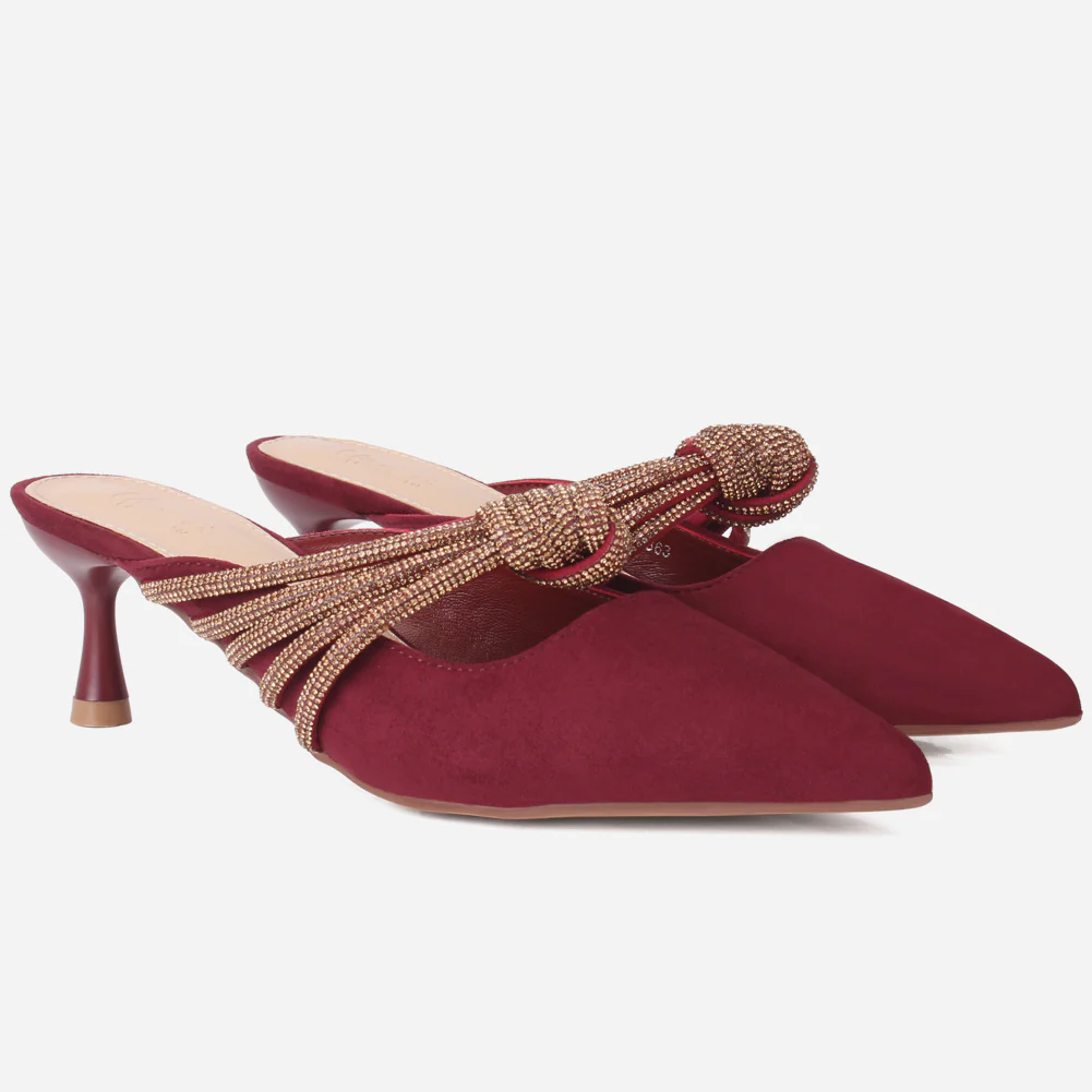 Women's "ZITA" Pointed Slide In Sandals - Image 2